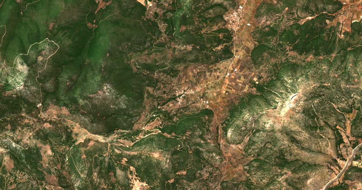 Carte satellite de Gymno