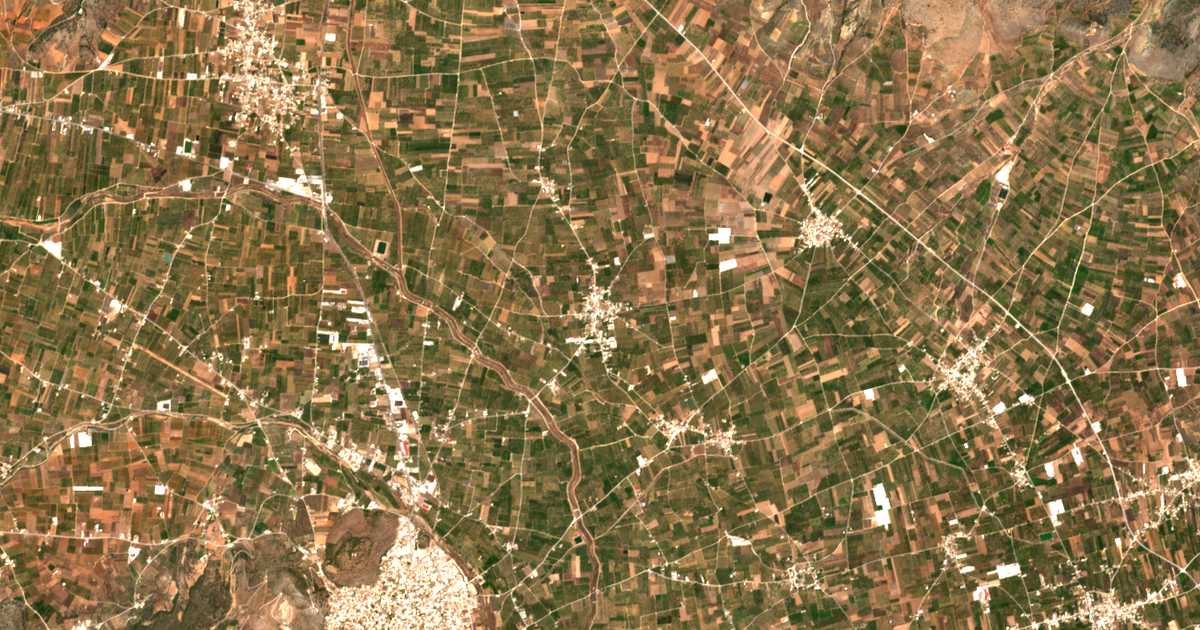 Carte satellite de Inachos