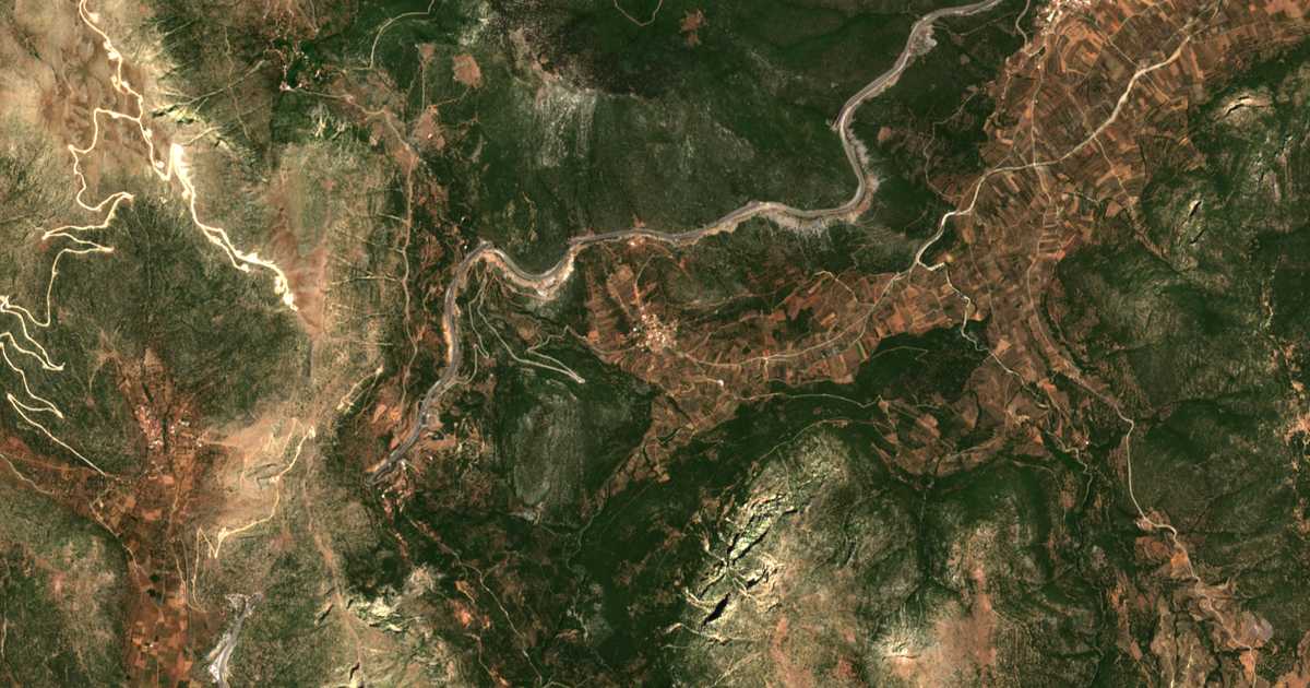 Carte satellite de Kaparéllion