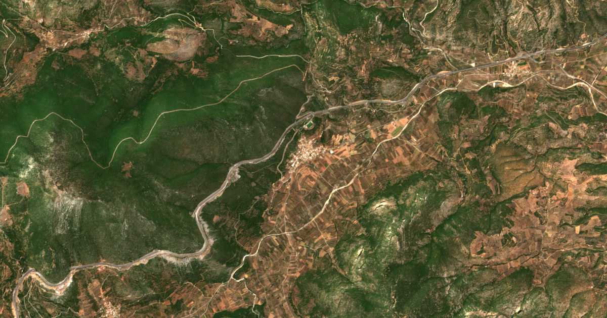 Carte satellite de Lýrkeia
