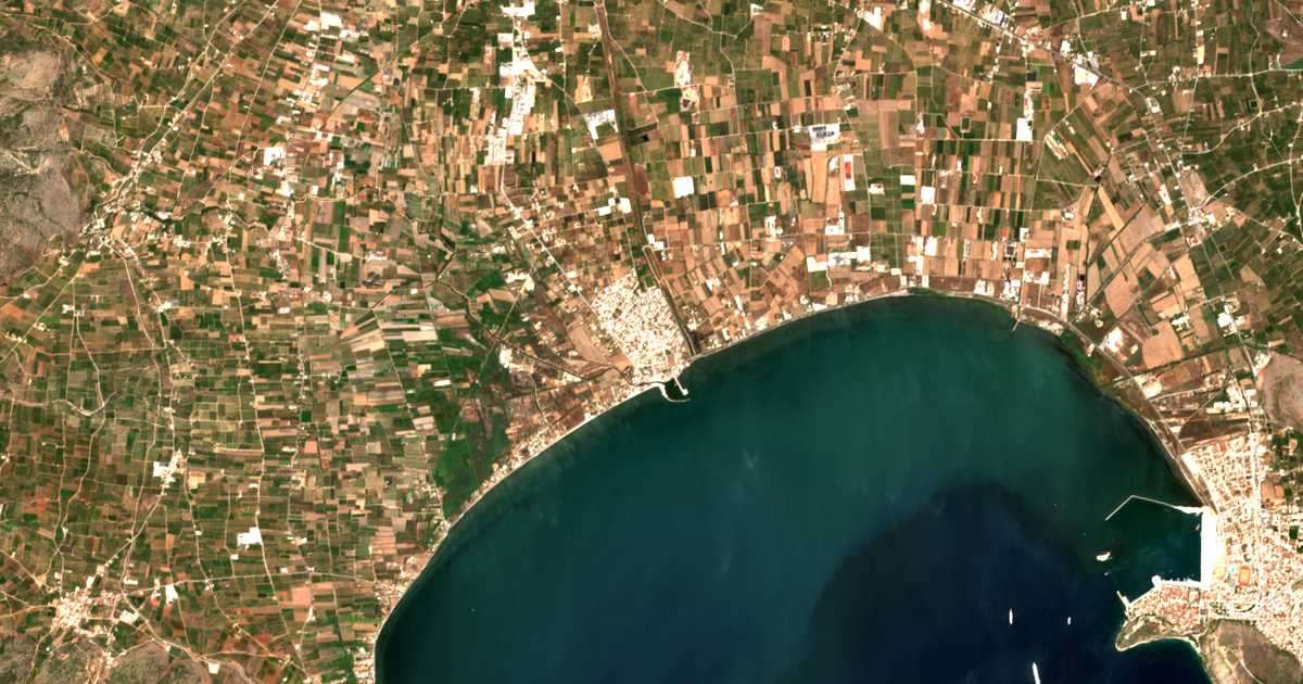 Carte satellite de Néa Kíos
