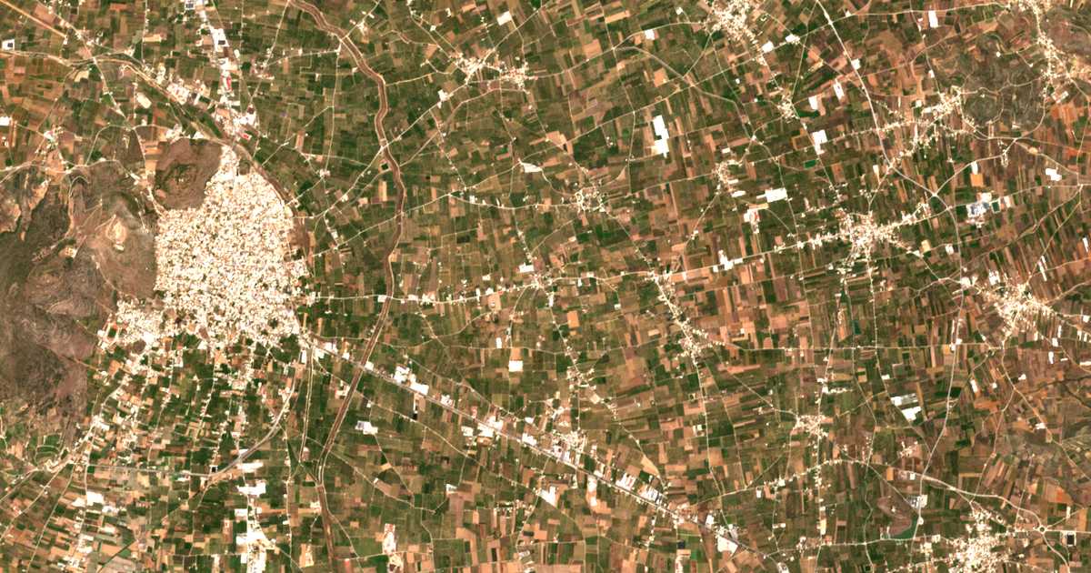 Carte satellite de Pyrgélla