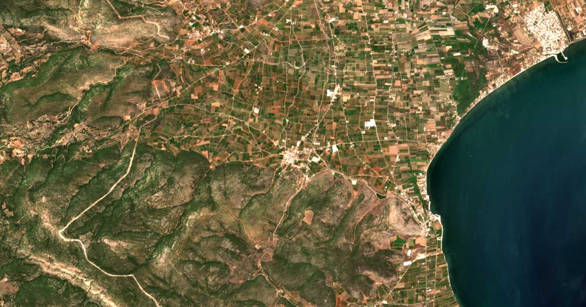 Carte satellite de Skafidákion