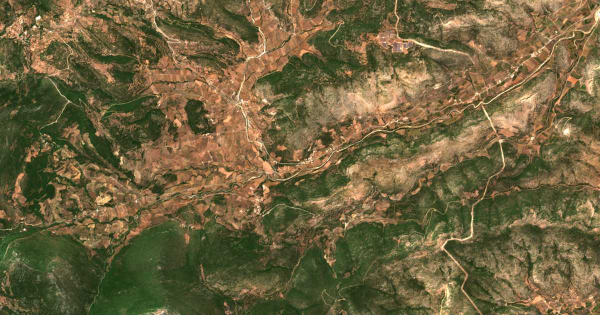 Carte satellite de Spanaíika
