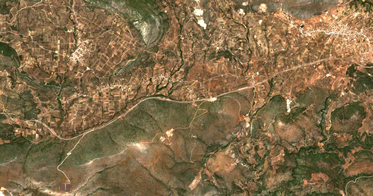 Carte satellite de Kokkinádes