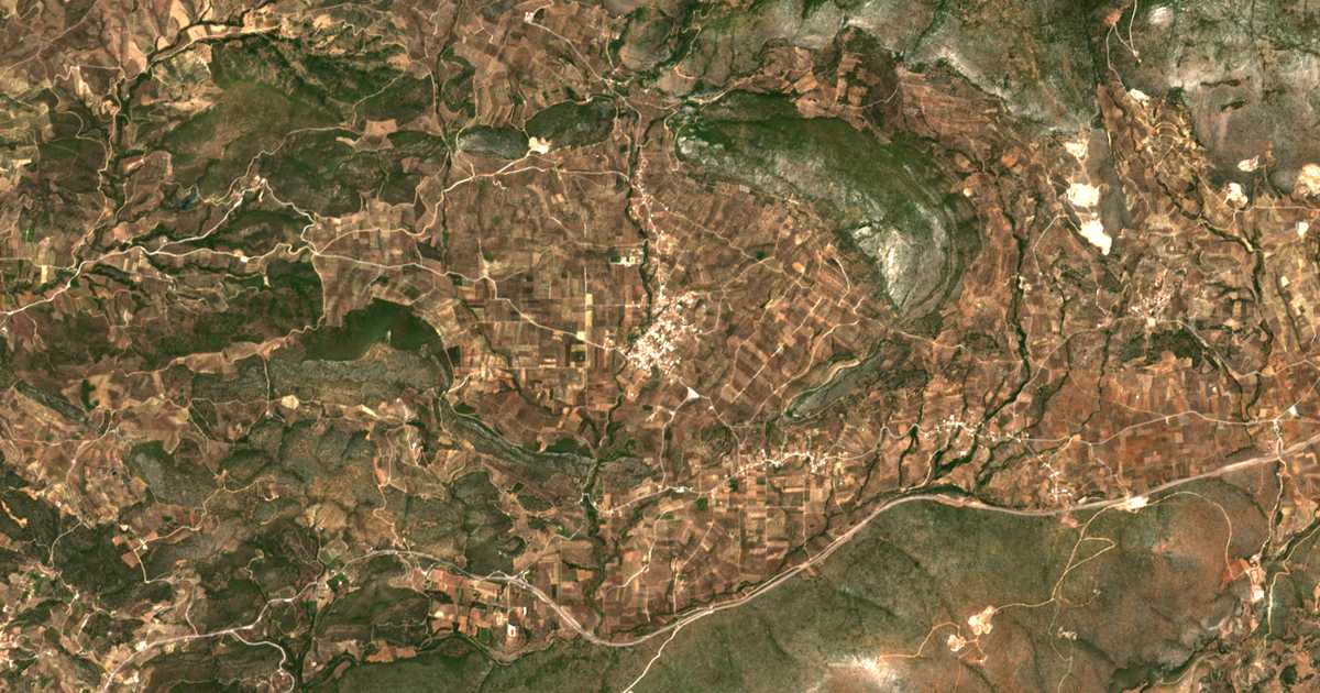 Carte satellite de Metóchion