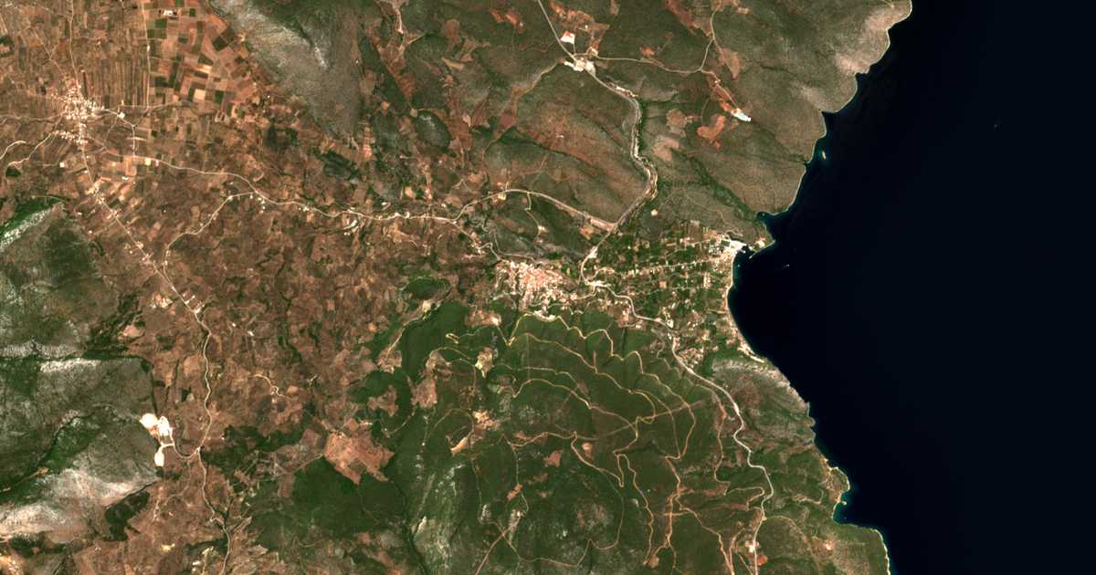 Carte satellite de Néa Epídavros