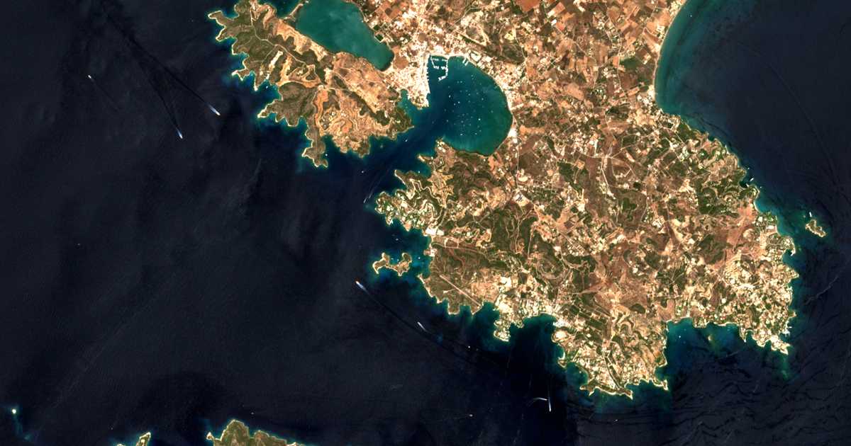 Carte satellite de Chinítsa