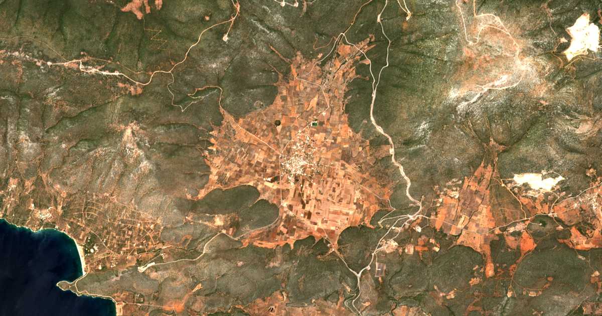 Carte satellite de Dídyma