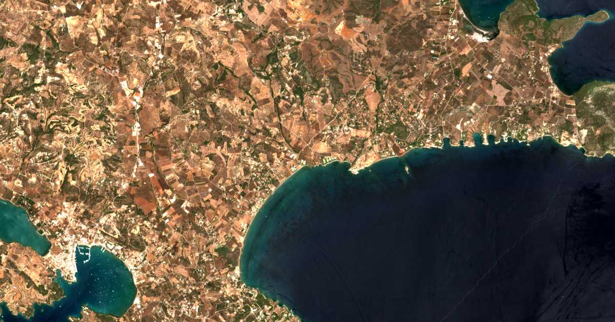 Carte satellite de Petrothálassa