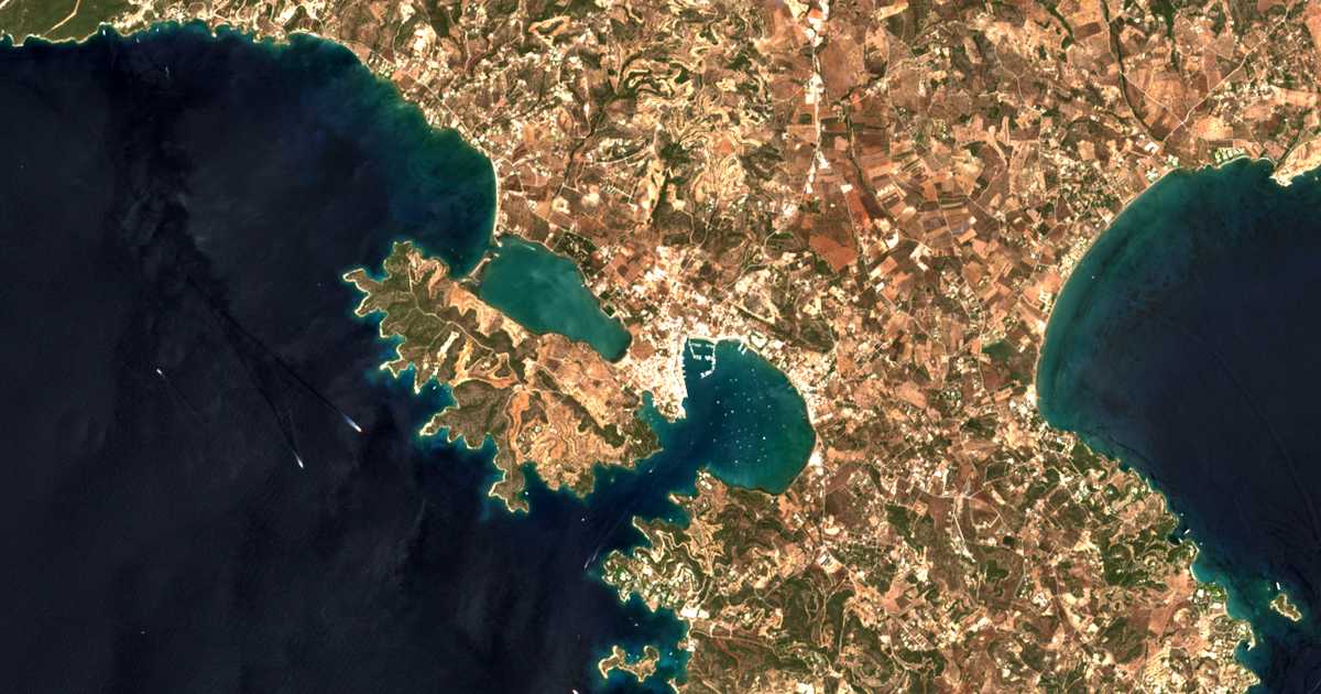 Carte satellite de Pórto Chéli