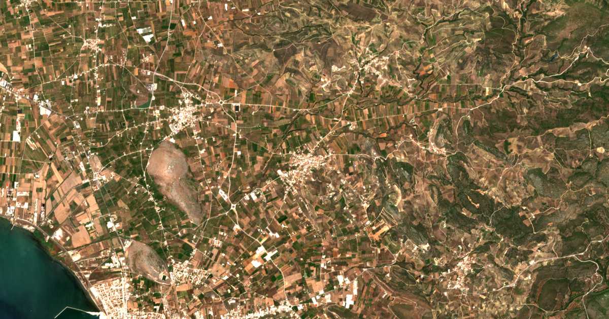 Carte satellite de Ágios Adrianós