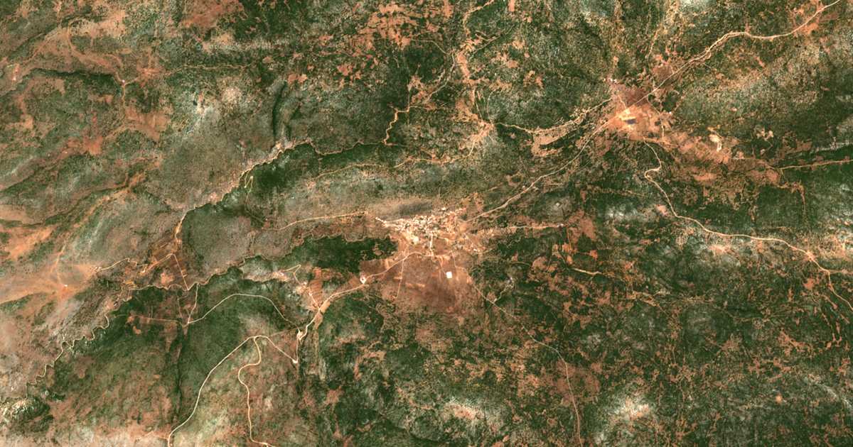 Carte satellite de Arachnaíon