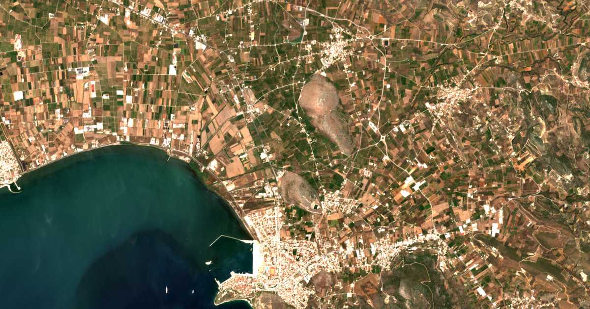 Carte satellite de Kapodístrias