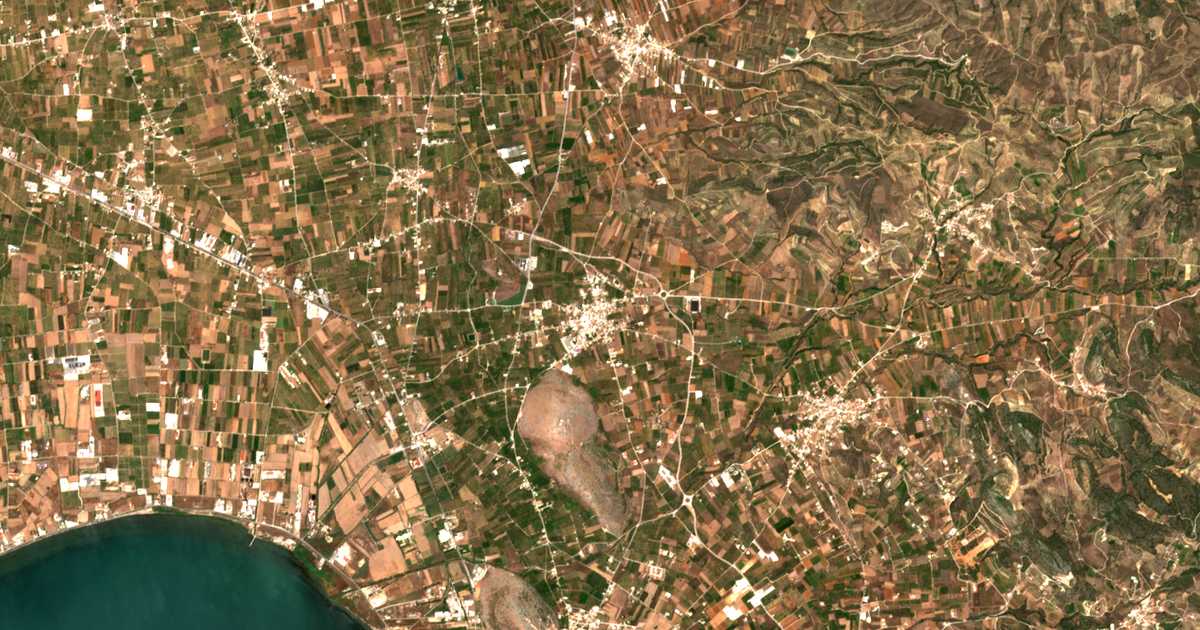 Carte satellite de Néa Tíryns
