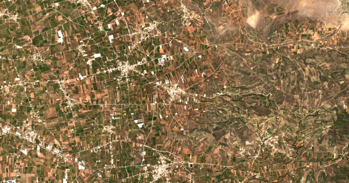Carte satellite de Panarítis