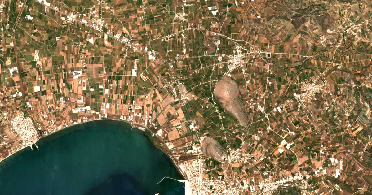 Carte satellite de Tíryns