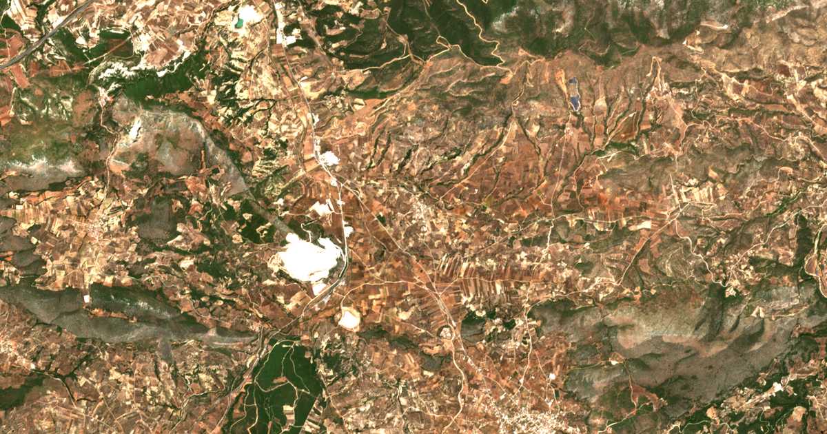 Carte satellite de Alamánnos