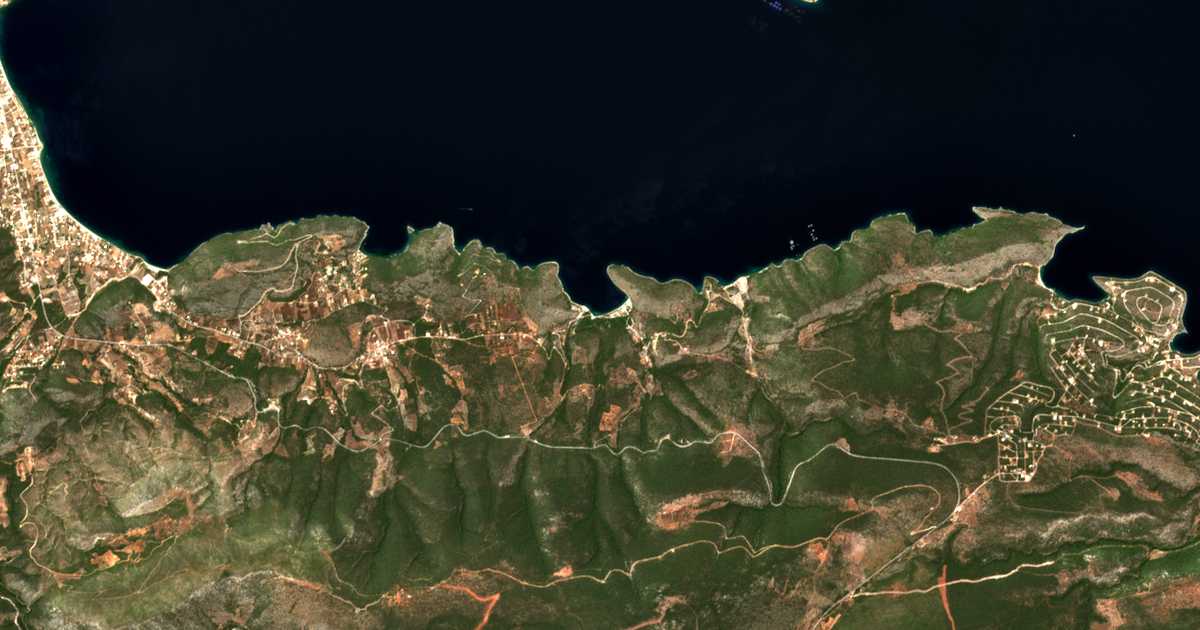 Carte satellite de Arakoúkia