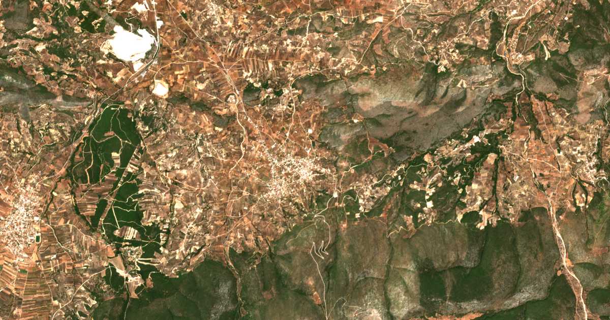 Carte satellite de Athíkia
