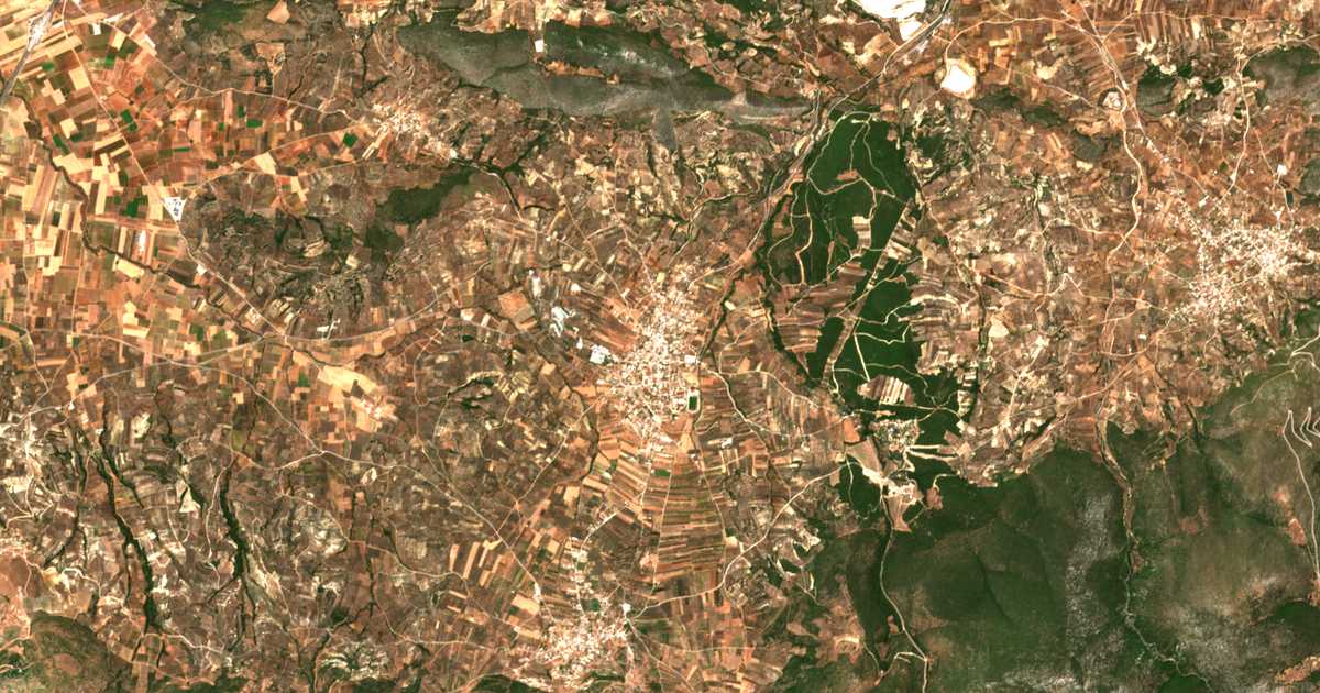 Carte satellite de Chiliomódi
