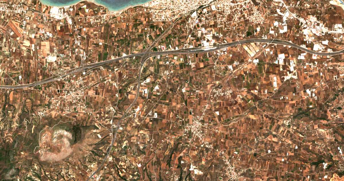 Carte satellite de Dáfni