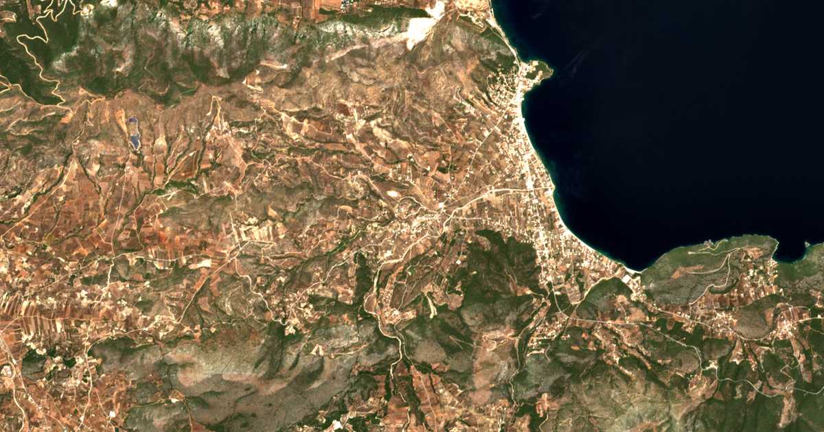 Carte satellite de Galatákion