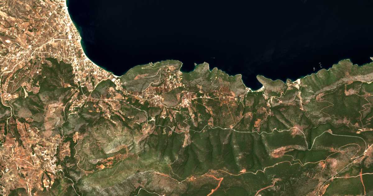 Carte satellite de Katakálion