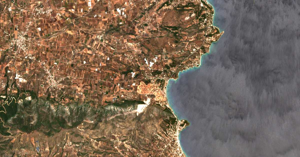 Carte satellite de Cenchrées