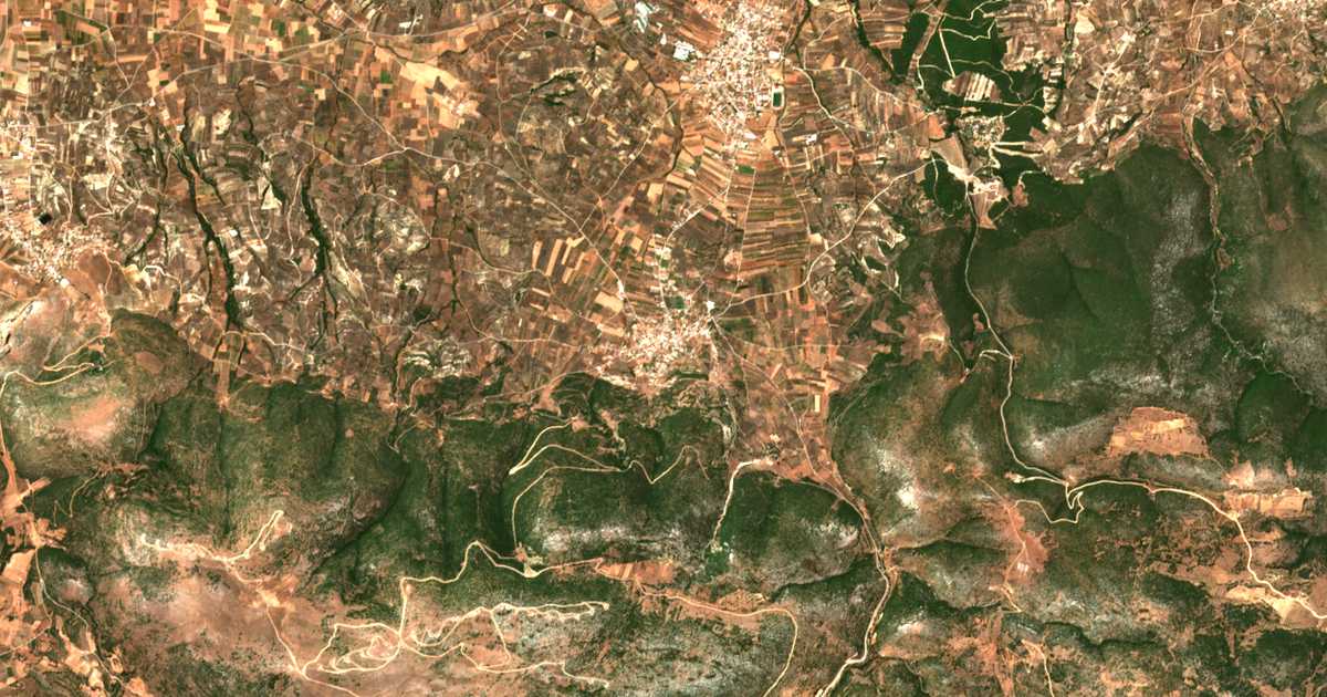 Carte satellite de Klénia