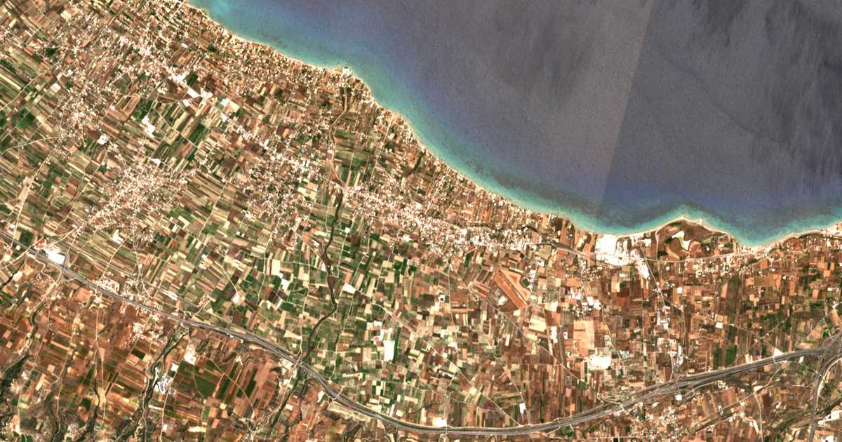 Carte satellite de Léchaion