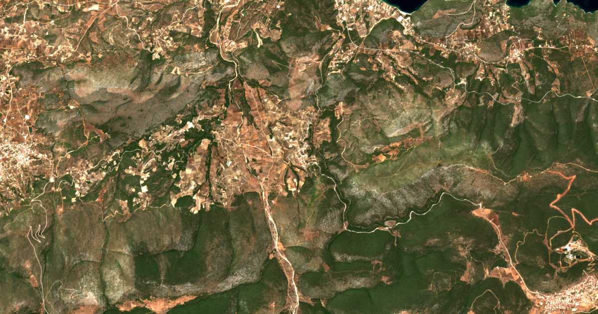 Carte satellite de Reitó