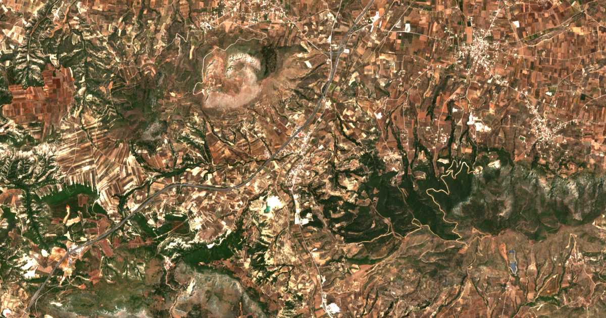 Carte satellite de Solomós