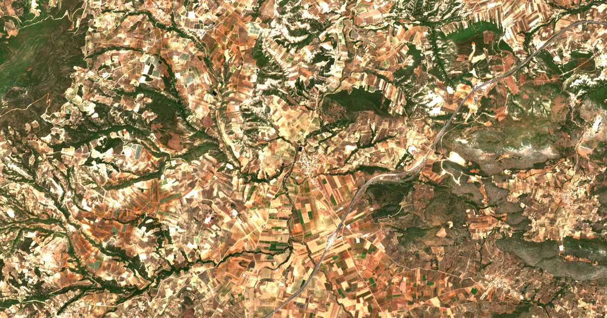 Carte satellite de Spathovoúnion