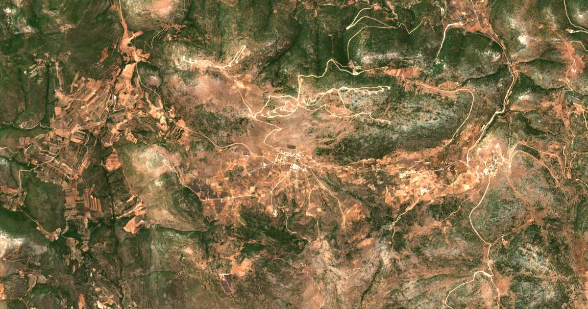 Carte satellite de Stefánion