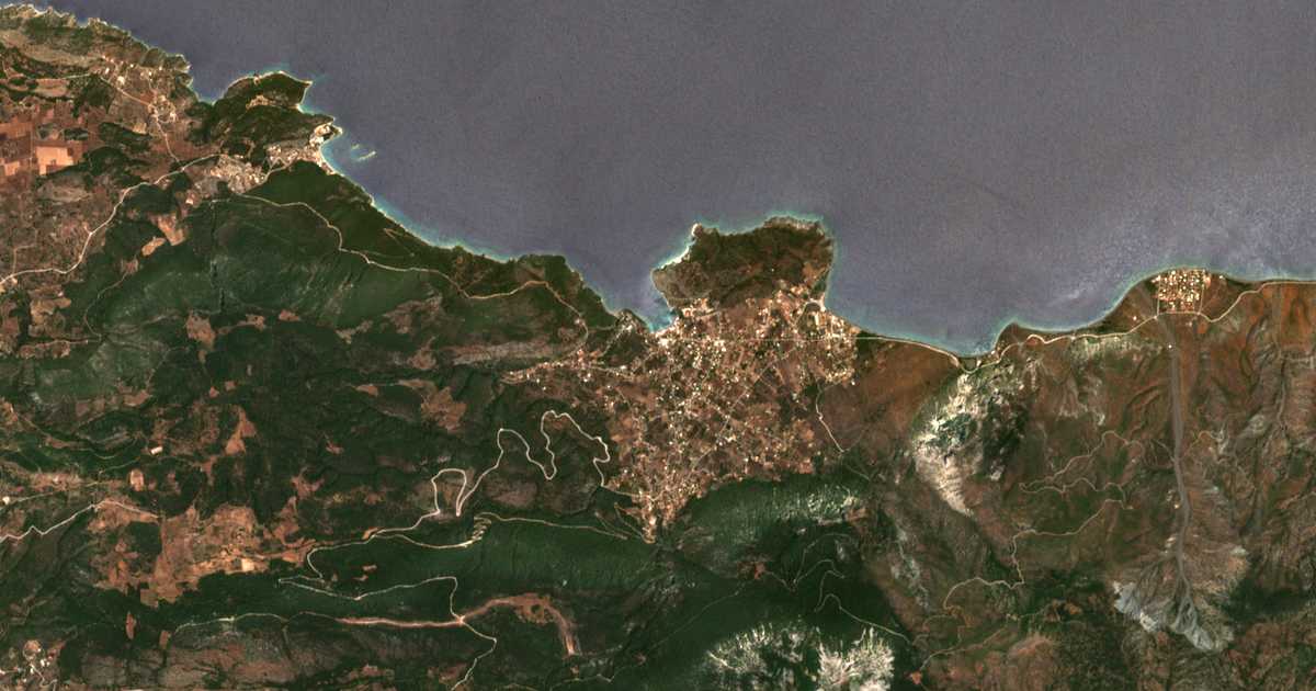 Carte satellite de Agía Sotíra