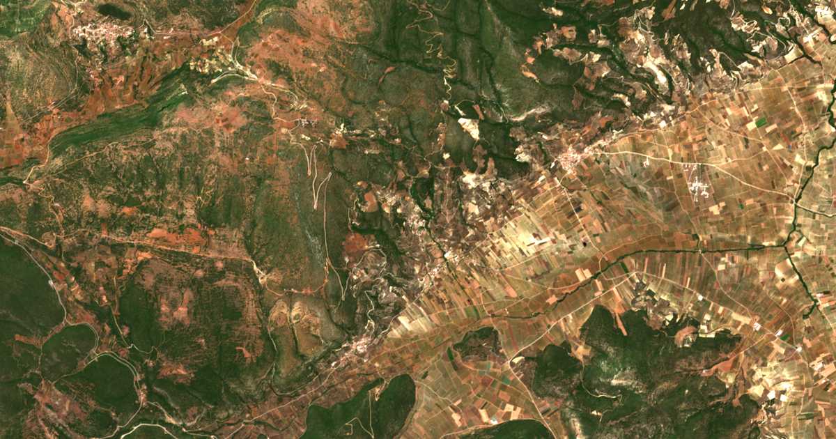 Carte satellite de Aidónia