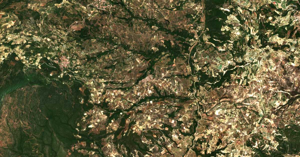 Carte satellite de Dáfni