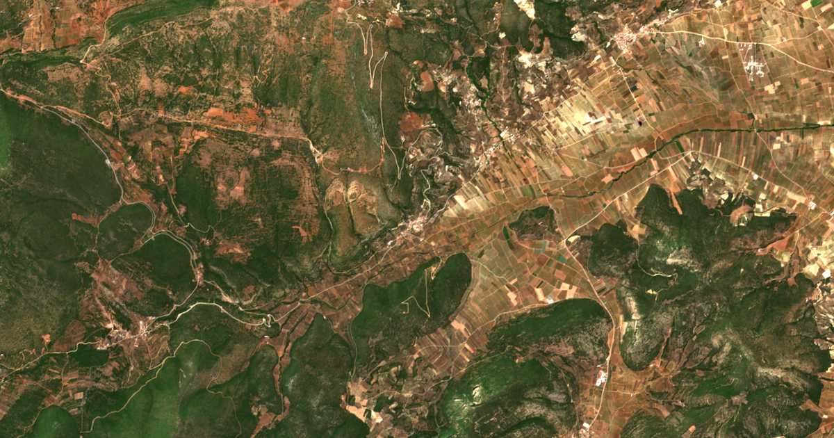 Carte satellite de Galatás