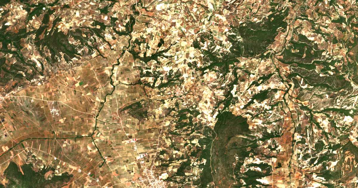 Carte satellite de Koútsion