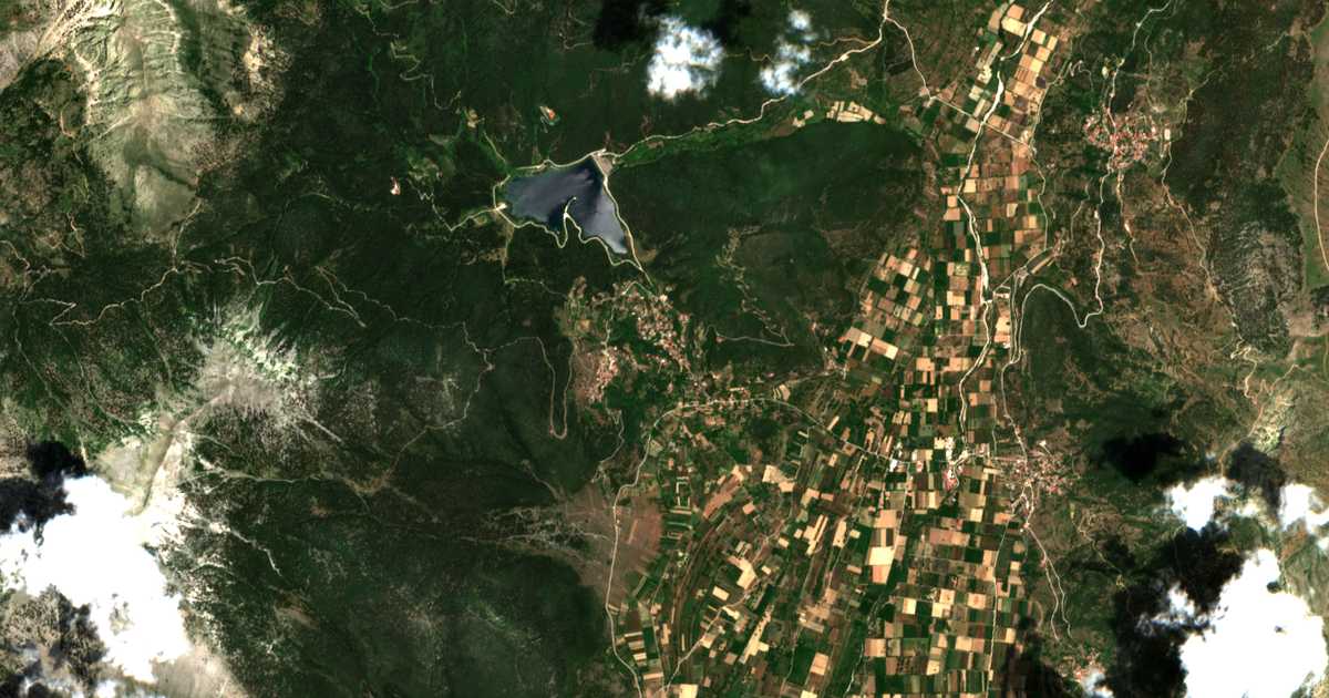 Carte satellite de Archaía Feneós