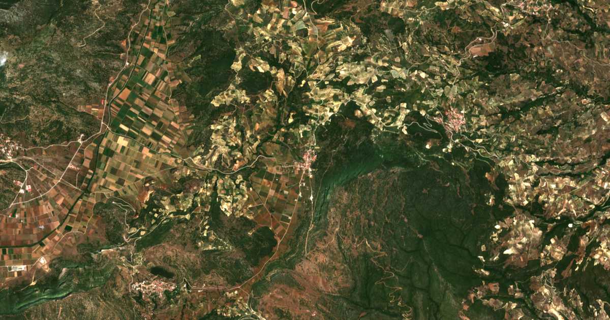 Carte satellite de Asprókampos
