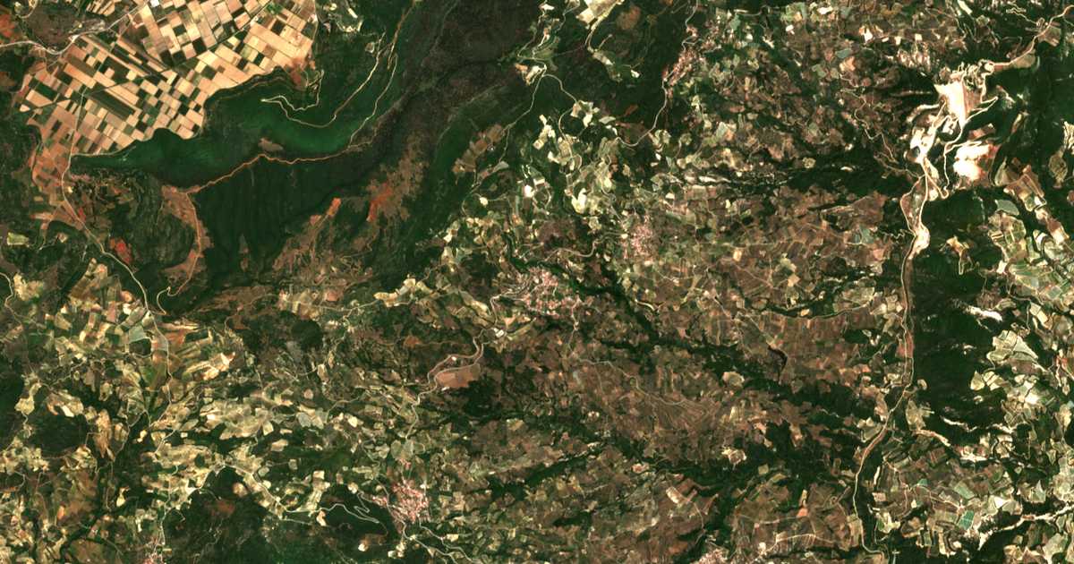 Carte satellite de Bozikás