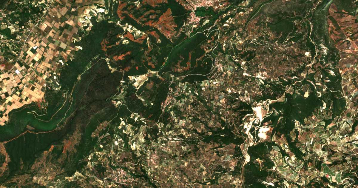 Carte satellite de Gonoússa