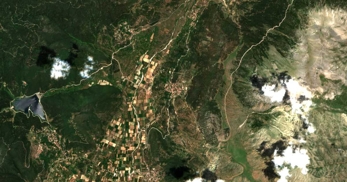 Carte satellite de Goúra