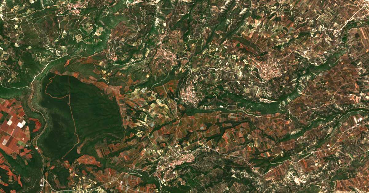 Carte satellite de Mégas Váltos