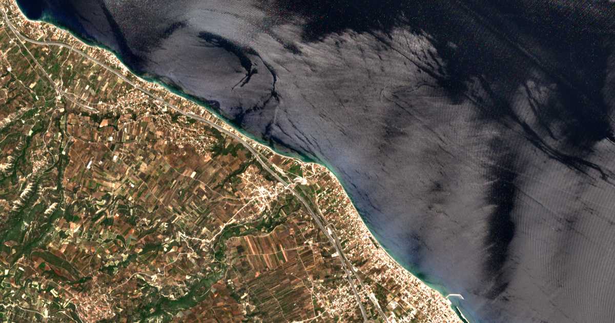 Carte satellite de Paralía
