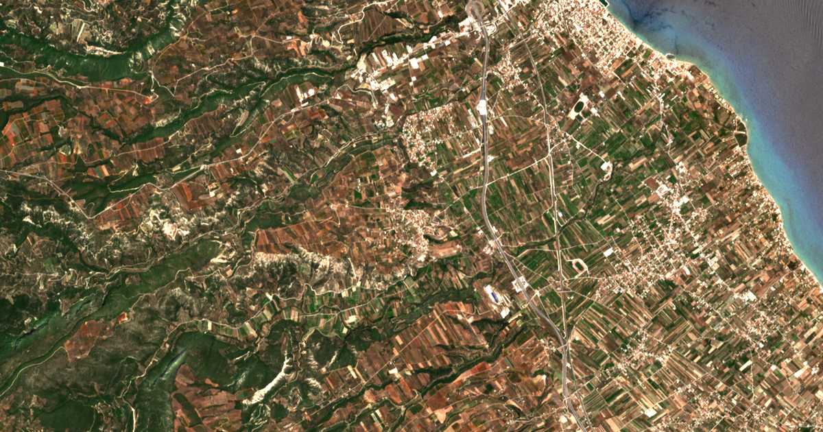 Carte satellite de Sicyone