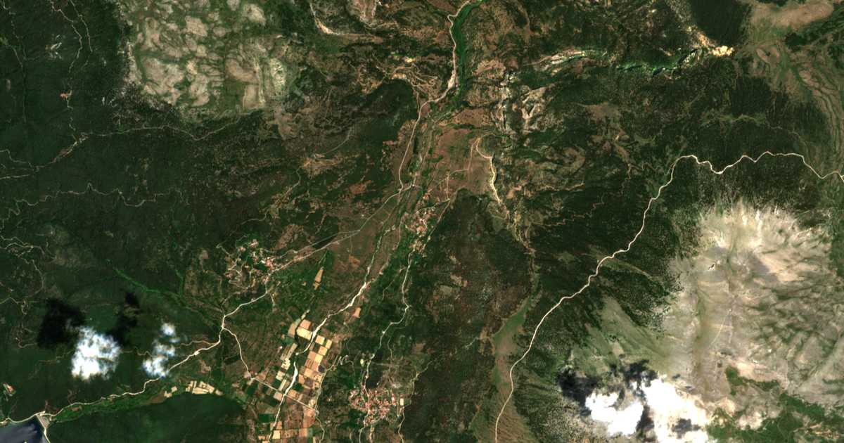 Carte satellite de Stenón