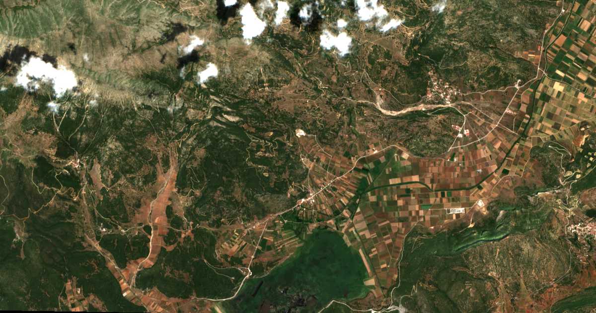 Carte satellite de Stymphale